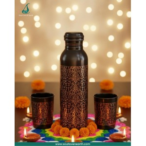 Pure Copper Antique Finish Gift Set