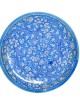 Blue Pottery Printed Plate Round , (Size - Diameter 10 Inch) , (Light Blue)