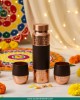 Premium Brown Copper Gift Set – Bottle & 2 Glasses
