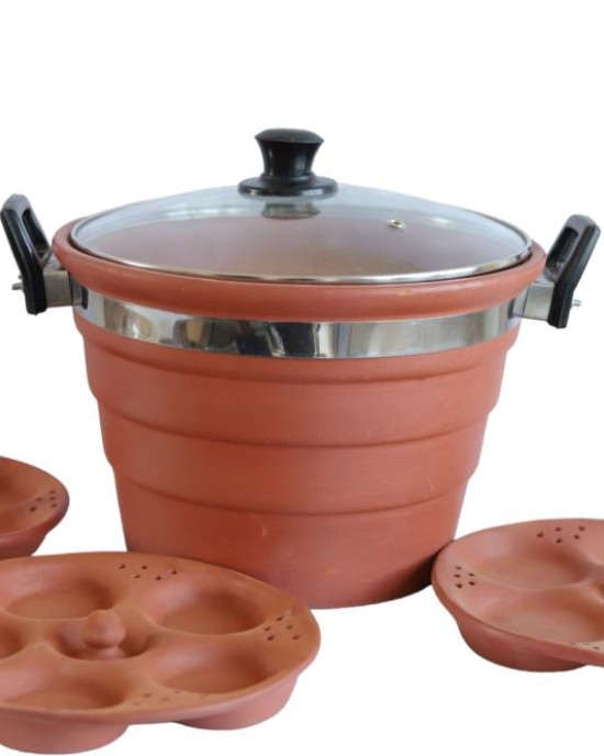 Clay Idli Maker (15 Idli At A Time)