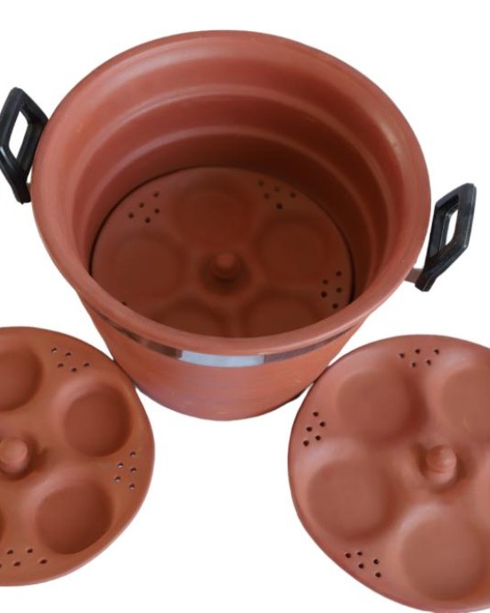 Clay Idli Maker (15 Idli At A Time)