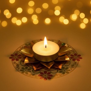 Brass & Copper Diya Tealight Set of 4