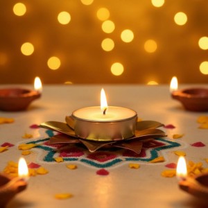 Brass & Copper Diya Tealight Set of 4