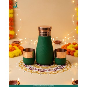 Green damru shape gift set