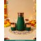 Green damru shape gift set