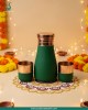 Green damru shape gift set