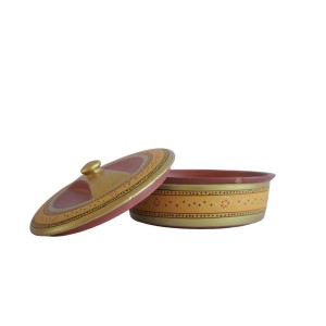 Handmade Printed Clay Casserole 