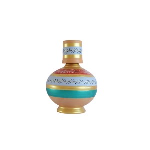 Handmade Printed Clay Surahi With a Glass (4L)