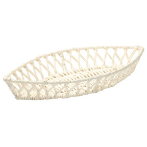 Jute Weaved Boat Shaped Basket