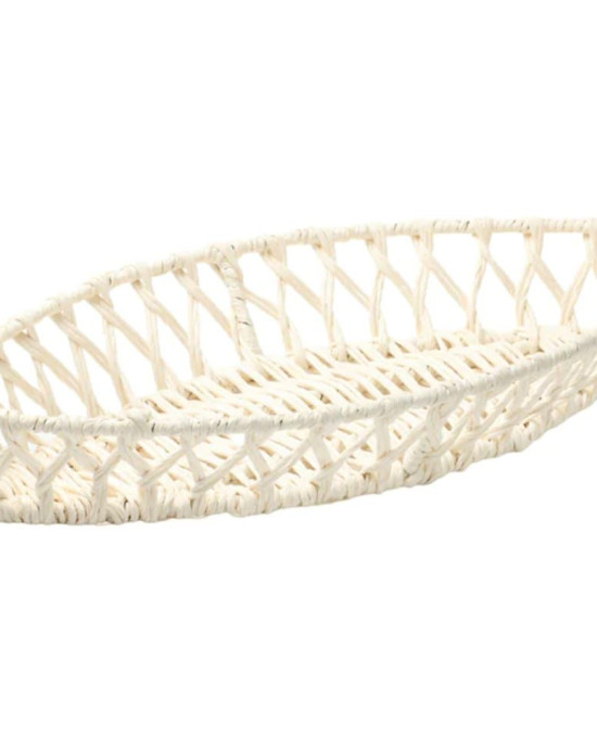 Jute Weaved Boat Shaped Basket