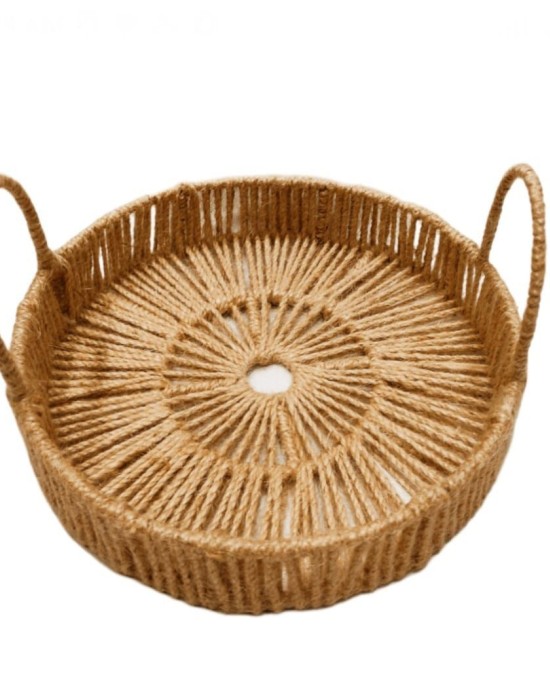 Jute Weaved Round Basket