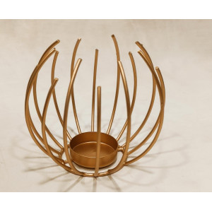 Metal Frame Candle Holder - Stylish & Timeless