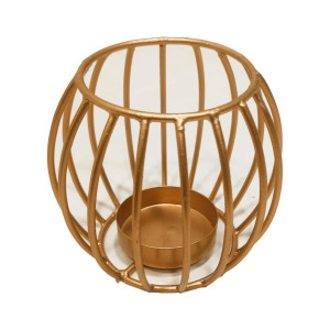 Metal Frame Candle Holder - Stylish & Timeless