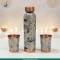 Meena Glass Bottle Set – Pure Copper