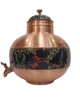 Pure Copper Pot with Meena Work and 12L Water Dispenser
