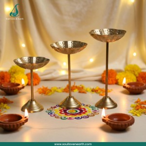 Raised Urli STand  set of 3 - 8 inch