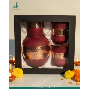 Red damru shape gift set
