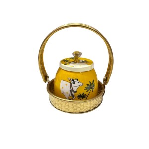 Single Jar with Brass Basket