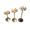 Standing Lotus Urli in Copper Polish – Pack of 3 (8 Inch)