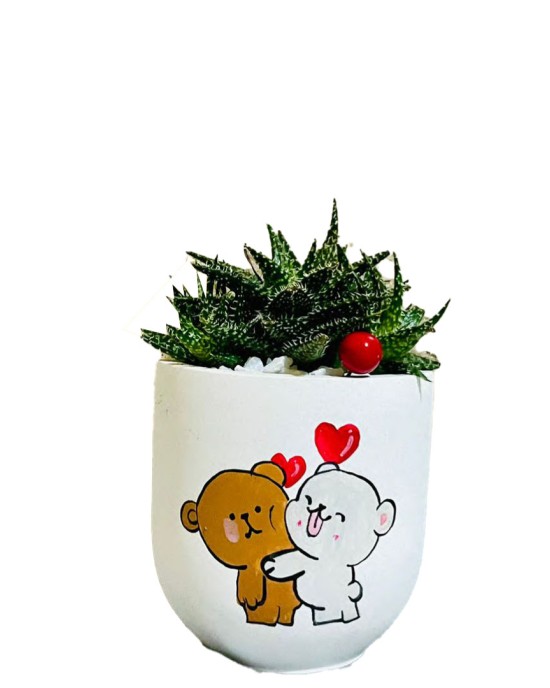 Teddy's Garden Pot ( Teddy Day )