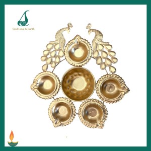 Peacock Urli Diya