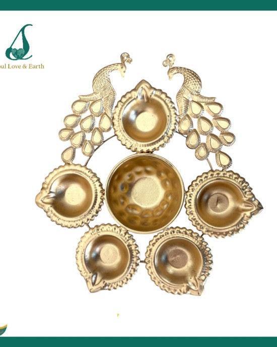 Peacock Urli Diya