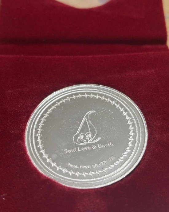 Silver Coin Laxmi Ganesh - 10 Gram