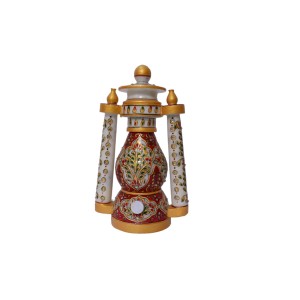Handmade Rajasthani design marble lamp