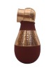 Antique pure copper bed side bottle middle hammer with inbuilt glass  (red)