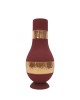 Antique pure copper bed side middle hammer design with inbuilt glass (Color - Red , Material - Silk)