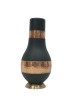 Antique pure copper bed side middle hammer design with inbuilt glass (Color- Dark Green , Material - Silk)