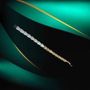 High-Quality Brass Bracelet in Silver Finish