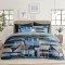 Premium Quality Ultrasonic Comforter Set - Assorted Colors (1 Ultrasonic Comforter Double bed size , 2 Pillow Covers , 1 Flat Sheet: King bed size )