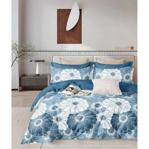 Premium Quality Ultrasonic Comforter Set - Assorted Colors (1 Ultrasonic Comforter Double bed size , 2 Pillow Covers , 1 Flat Sheet: King bed size )