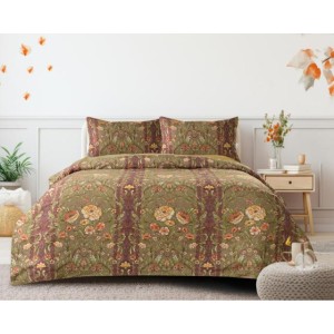 Premium Quality Ultrasonic Comforter Set - Assorted Colors (1 Ultrasonic Comforter Double bed size , 2 Pillow Covers , 1 Flat Sheet: King bed size )