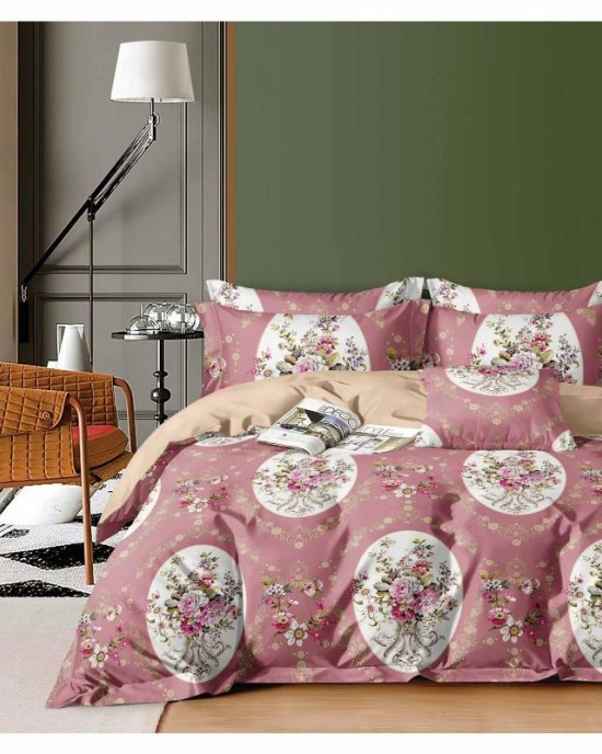 Premium Quality Ultrasonic Comforter Set - Assorted Colors (1 Ultrasonic Comforter Double bed size , 2 Pillow Covers , 1 Flat Sheet: King bed size )