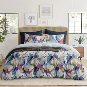 Premium Quality Ultrasonic Comforter Set - Assorted Colors (1 Ultrasonic Comforter Double bed size , 2 Pillow Covers , 1 Flat Sheet: King bed size )