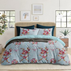 Premium Quality Ultrasonic Comforter Set - Assorted Colors (1 Ultrasonic Comforter Double bed size , 2 Pillow Covers , 1 Flat Sheet: King bed size )