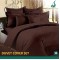Premium Quality Cotton Duvet Cover Set - Assorted Colors (1 Duvet Cover Double bed size, 1 Flat Sheet King bed size,2 Big Pillow Covers , 2 Medium Pillow Covers, 2 Cushion Covers)