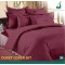 Premium Quality Cotton Duvet Cover Set - Assorted Colors (1 Duvet Cover Double bed size, 1 Flat Sheet King bed size,2 Big Pillow Covers , 2 Medium Pillow Covers, 2 Cushion Covers)