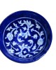 Blue Pottery Printed Bowl , (Size - L*B*H*D=11*11*4*4 Inch) , (Blue)