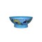 Blue Pottery Printed Bowl , (Size - L*B*H*D=22*22*9*8 Inch) , (Light Blue)