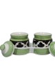 Ceramic Pickle Jar with Lid & Holding Tray (Set of 2)
