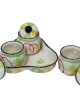 Ceramic Pickle Jar with Lid & Holding Tray (Set of 3)