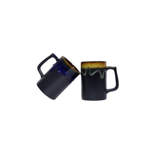 Ceramic coffee mugs set of 2 with handle (liquid flow , set of 2 360 ml )