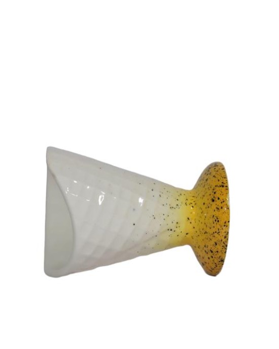 Ceramic cone shaped ice cream bowl (set of 6)