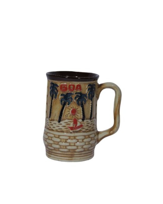 Ceramic designer cup goa edition (350 ml Set of 1)