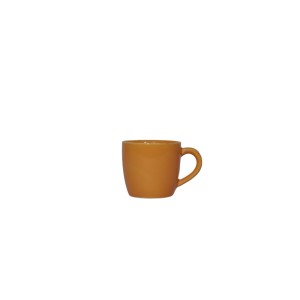 Ceramic Tea cup (orange , Set of 6,150 ml )