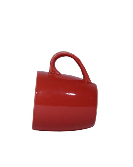 Ceramic Tea cup ( Red , set of 6 , 250 ml)