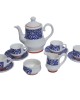 Ceramic tea cup set with kettle , Saucer & seving cup (6 cups , 1 kettle , 6 saucer , 1 milk pot, 1 sugar bowl )